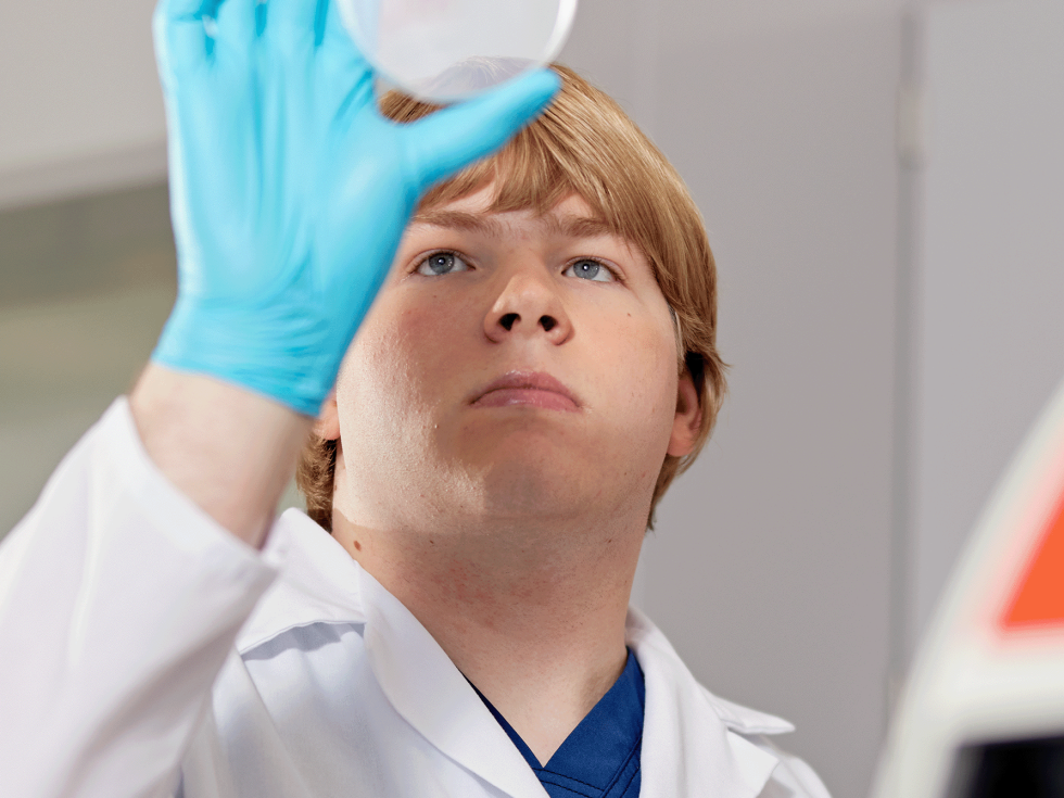 John Karlsen conducting a science experiment