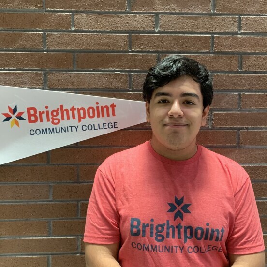 Nate, a Brightpoint Student Ambassador, smiles. 