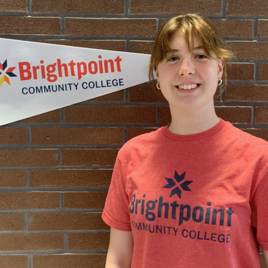 Lillie, a Brightpoint Student Ambassador, smiles. 