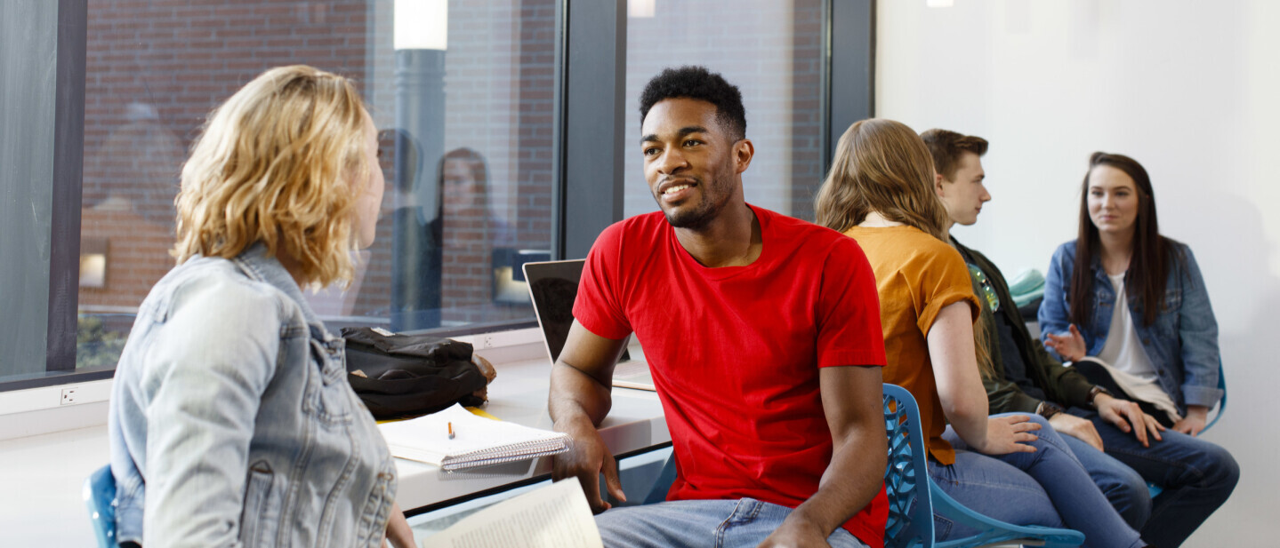 Students in the Midlohtian cafe