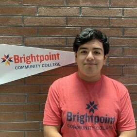 Nate, a Brightpoint Student Ambassador, smiles.
