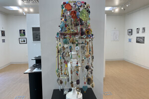 Artwork on display in a gallery