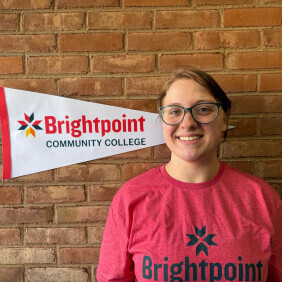 Brightpoint Student Ambassador Sydney smiles. 
